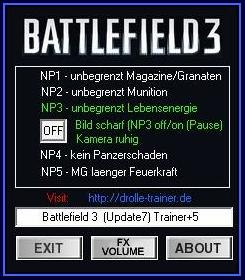 Battlefield 3 ( Трейнер +5 )