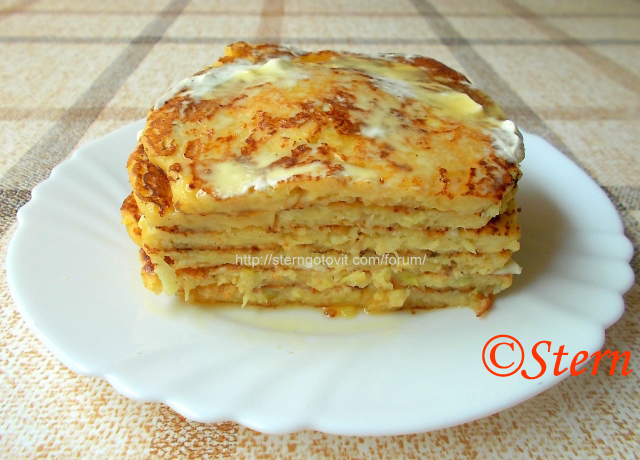 Панкейки кабачково-яблочные