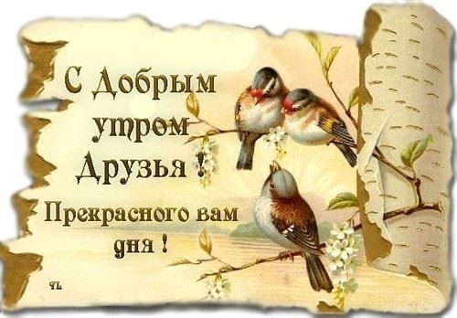 утро