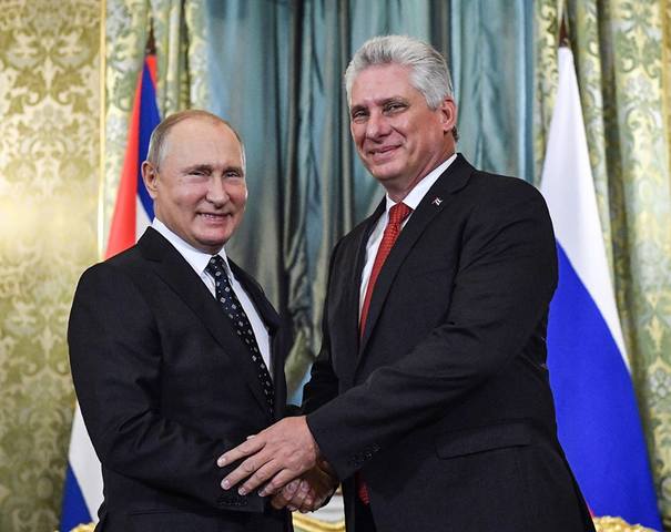 diaz canel y putin